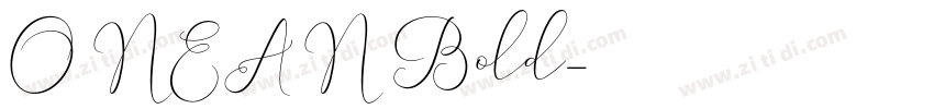 ONEAN Bold字体转换